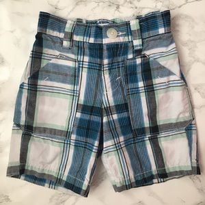 Old Navy plaid cotton kids shorts